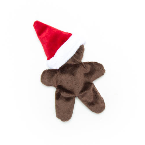 Gingerbread Man Plush Dog Toy