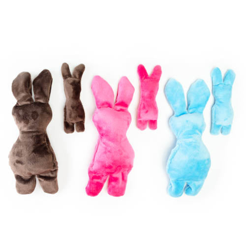 Crinkle Bunny Plush Dog Toy
