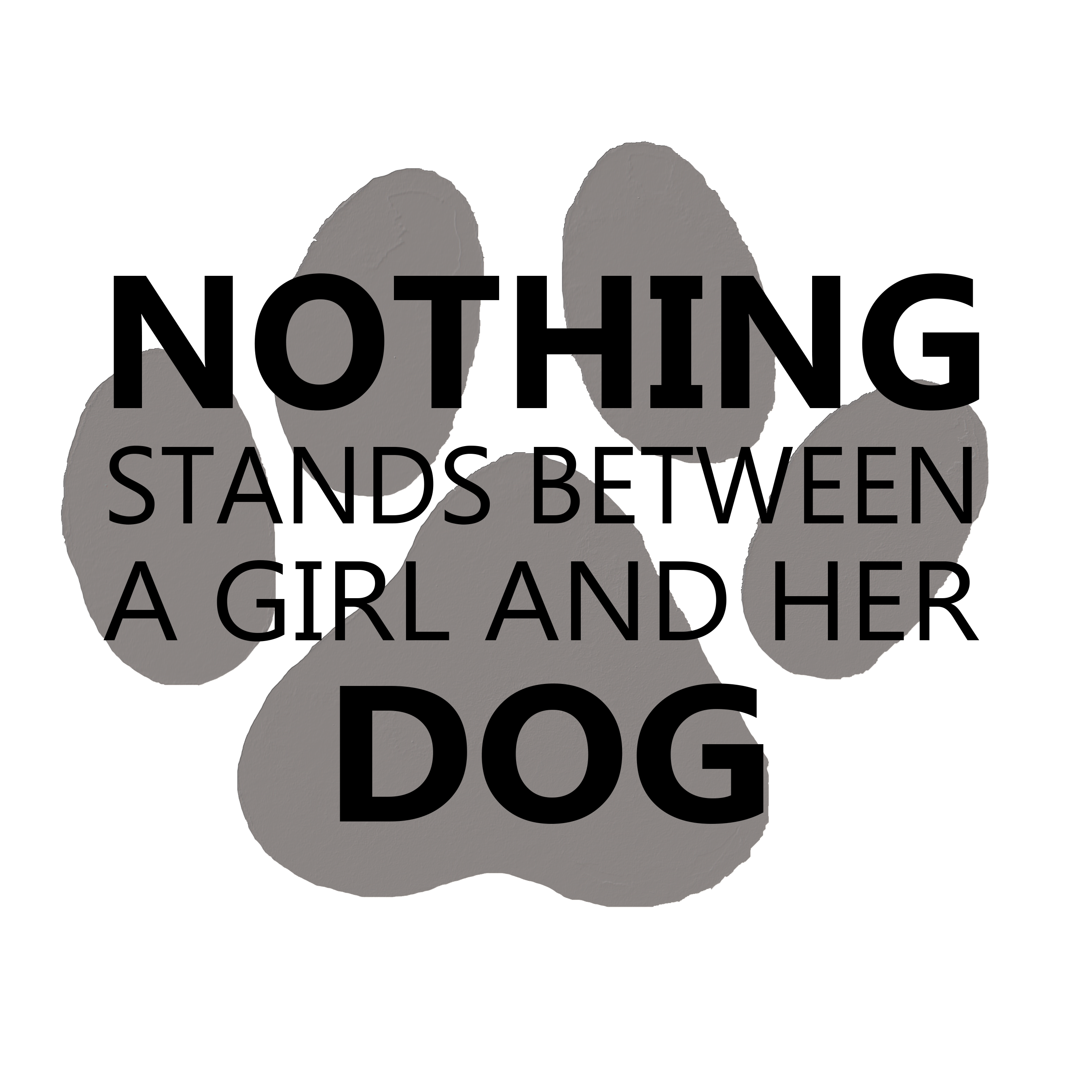 A girl and her dog Graphic