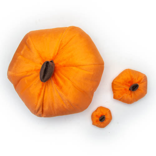 Pumpkin Plush Dog Toy