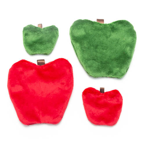 Apple Plush Dog Toy